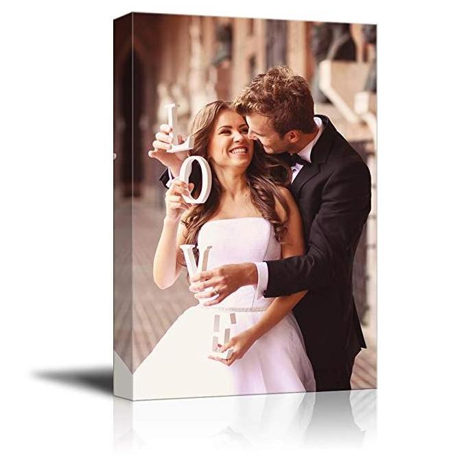 Customized canvas print personalized poster with your photo printing modern wall art decor oil portrait canvas painting