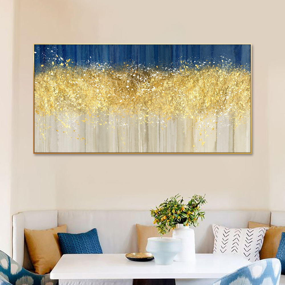 Good Quality Hand Oil Painting Wth Gold Foil Tree Handmade Wall Art Oil Painting On Canvas custom oil painting