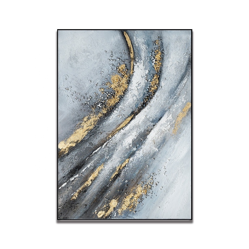 Jiekai original  Abstract canvas wall art  texture painting  abstract dandelion Oil Painted Canvas