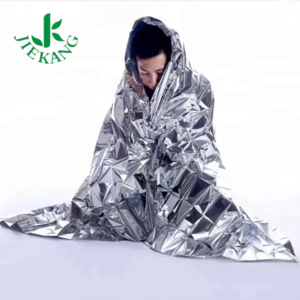 Logo Printing Fireproof Emergency Rescue Fire Thermal Mylar Survival Foil Space Blanket