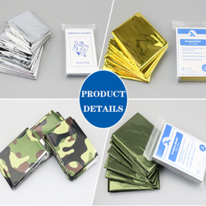 Emergency Thermal Blankets Silver Golden Highly Reflective Mylar Film Covering Sheets Foil Space Blanket For First Aid