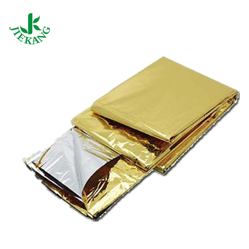 Emergency Thermal Blankets Silver Golden Highly Reflective Mylar Film Covering Sheets Foil Space Blanket For First Aid