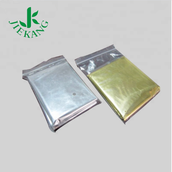 Jiekang Medical Equipment First Aid Supplies Logo Printing Fireproof Foil Emergency Mylar Space Rescue Thermal Survival Blanket