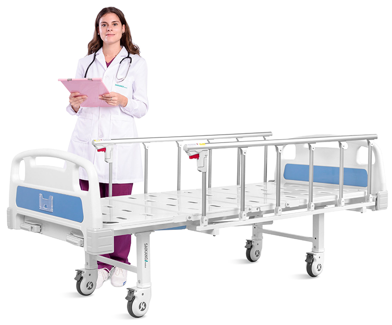 Manual Crank Emergency Ambulance Transfer Stretcher Hospital Bed for Patient