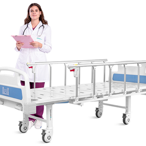 Home Care Hospital Bed Multifunction Medical Patient Nursing Bed Manual Hospital Bed With 2 Cranks