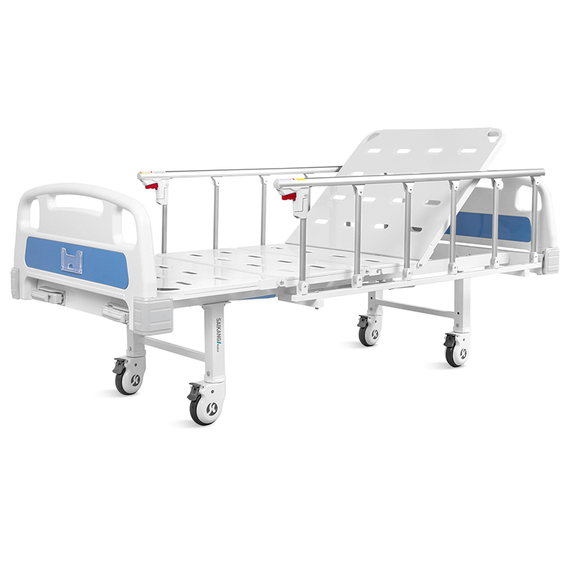 Home Care Hospital Bed Multifunction Medical Patient Nursing Bed Manual Hospital Bed With 2 Cranks