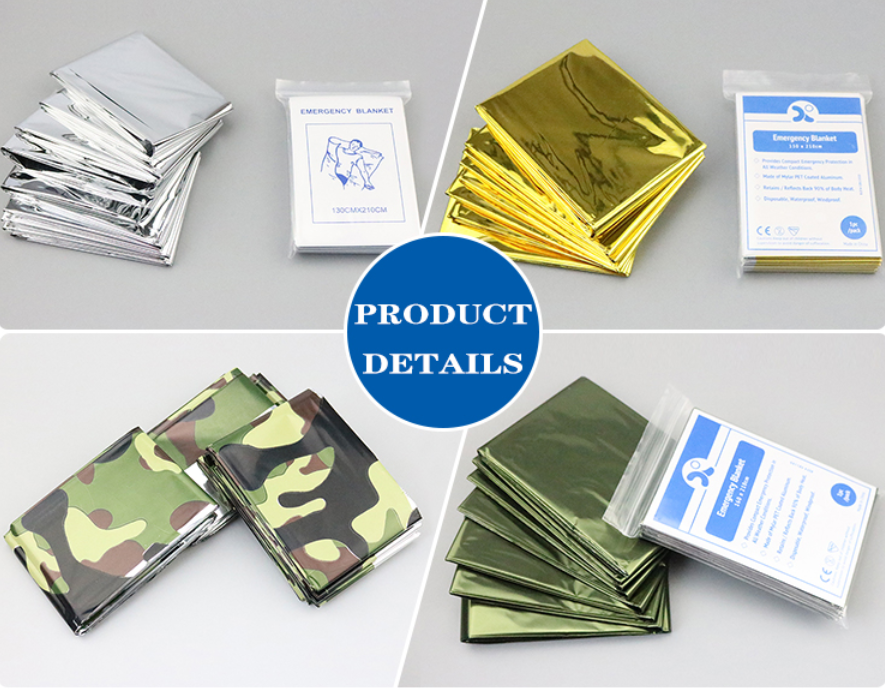 Disposable Recovery Mylar Foil Rescue Thermal Space First Aid Emergency Thermal Blanket With Cheap Price