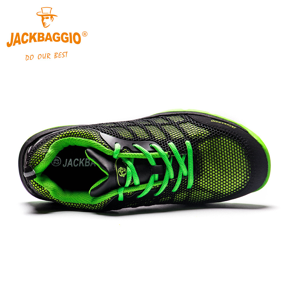 green anti-impact personal used ankle ISO CE certificate light up safety shoes work boots