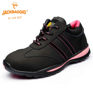 Ladys Anti-smash and anti-puncture steel baotou protective work safety shoes fashion work boots