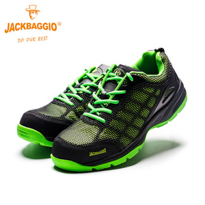 green anti-impact personal used ankle ISO CE certificate light up safety shoes work boots