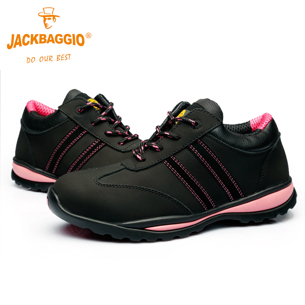 Ladys Anti-smash and anti-puncture steel baotou protective work safety shoes fashion work boots