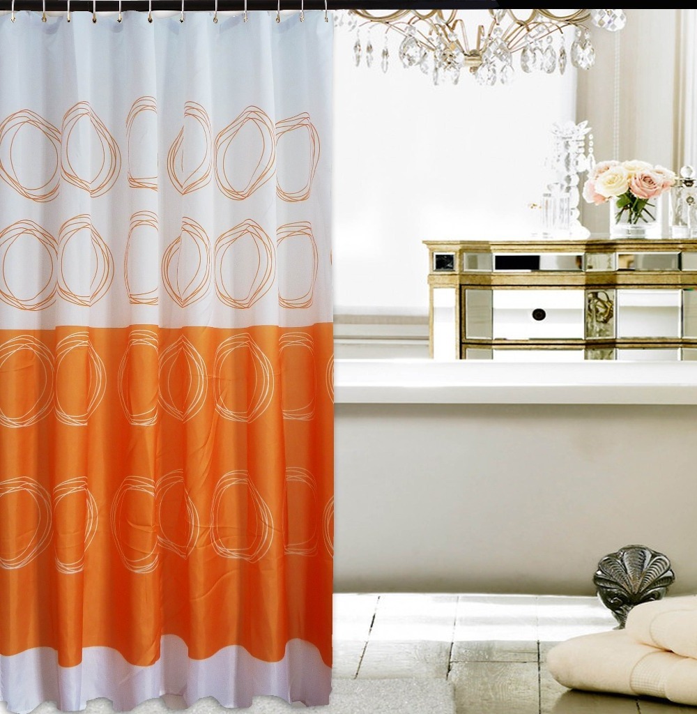 fancy ang fashion polyester shower curtain