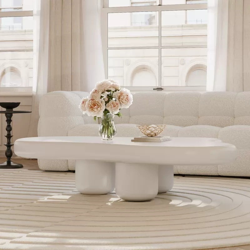 Home stay cream wind living room cloud tea table irregular Nordic luxury creative home design coffee table