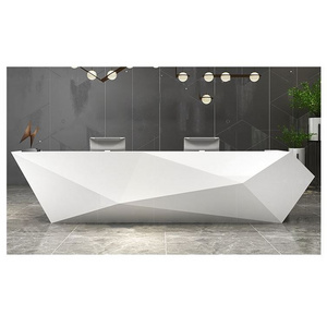 high quality white modern boutique furniture check out counter for retail sales