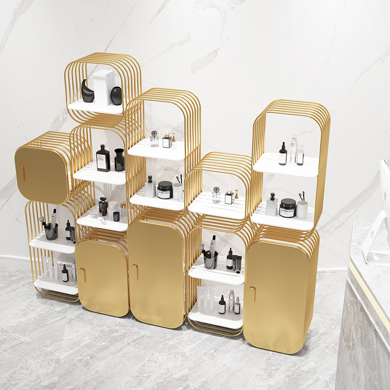 Display cabinet of cosmetics and clothing mom and baby store Salon product display rack of beauty salon