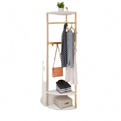 Corner hanger floor bedroom corner coat rack Nordic household metal hanger simple modern clothes rack