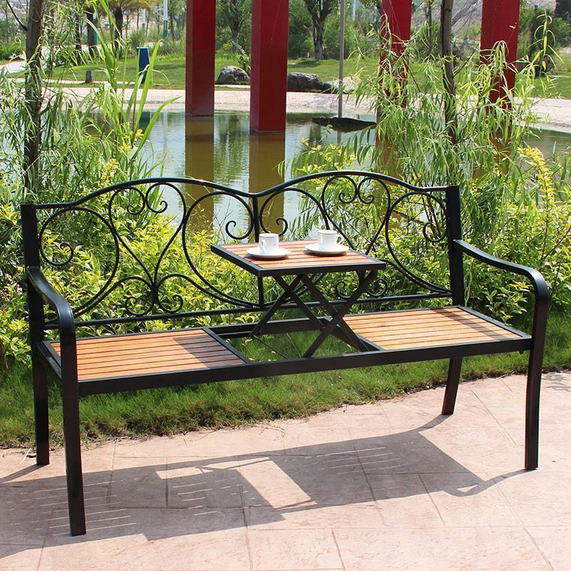 Public Furniture Garden Public Outdoor Chair Table Patio Benches Solid Garden Chair