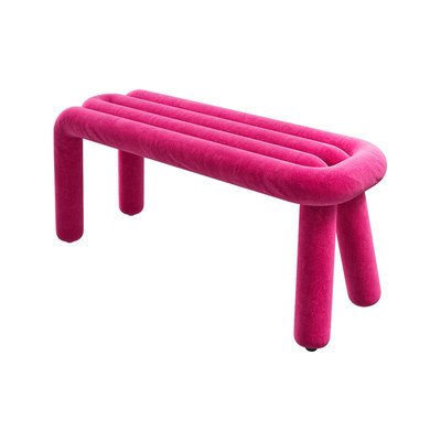 French Moustache creative design bold bench simple shaped lounge chair sofa stool