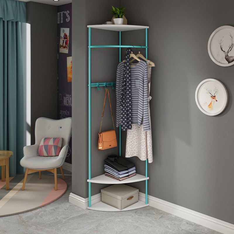 Corner hanger floor bedroom corner coat rack Nordic household metal hanger simple modern clothes rack