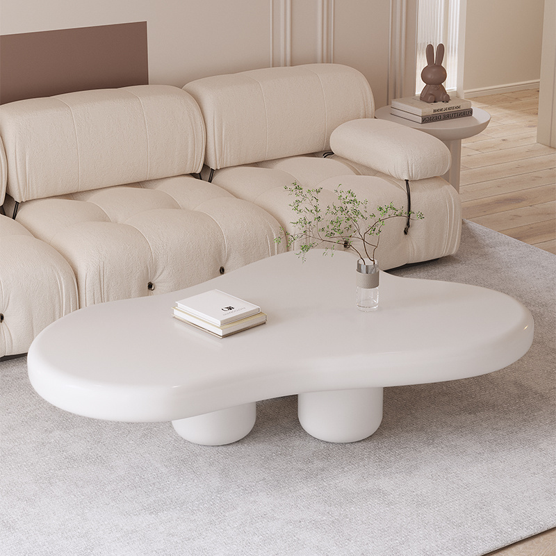 Home stay cream wind living room cloud tea table irregular Nordic luxury creative home design coffee table