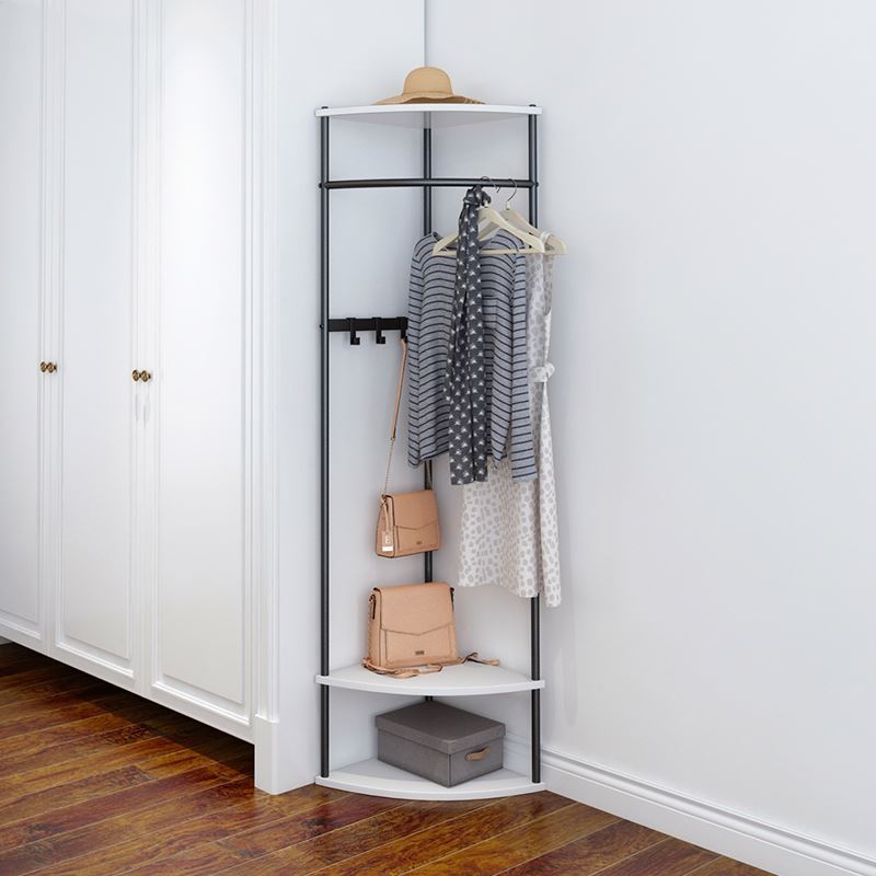 Corner hanger floor bedroom corner coat rack Nordic household metal hanger simple modern clothes rack