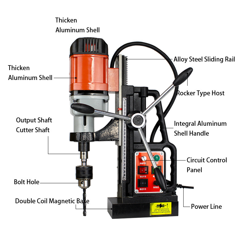 JLZ-28MM  220v High Speed Magnetic Drill Machine Portable