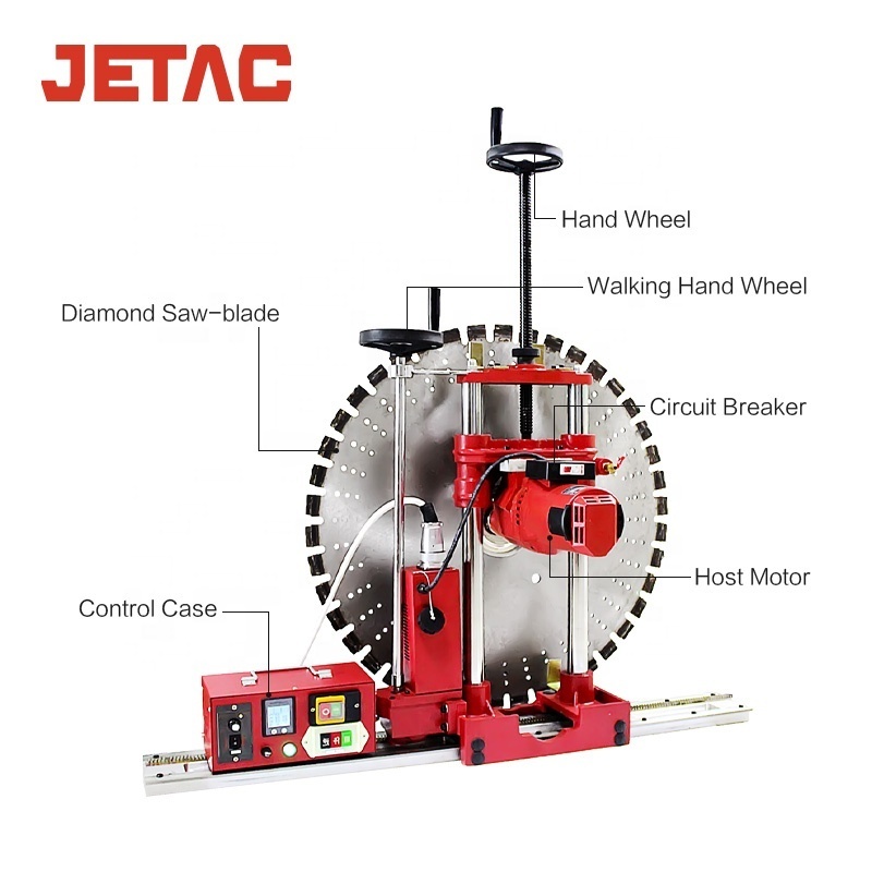 electric concrete brick aluminum miter saw 6150W automatic reinfrced cheser groove cutter rcc wall cutting machine