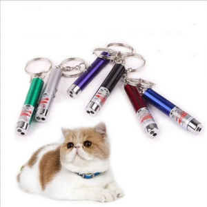 2-In-1 Cat Pet Toy Red Lasers Light LED Pointer Pen White Red Flashlight Torch Interactive Training Lasers Pointer Pen For Cat