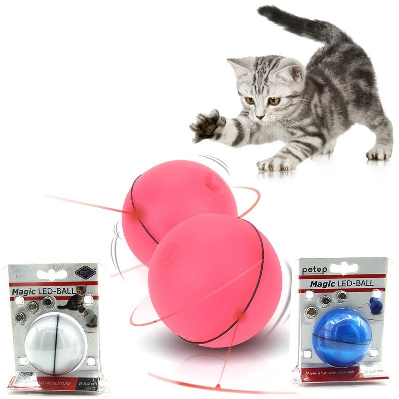 Cat toy LED laser light flash light rolling ball pet supplies electric automatic laser cat toy ball BestSuppliers