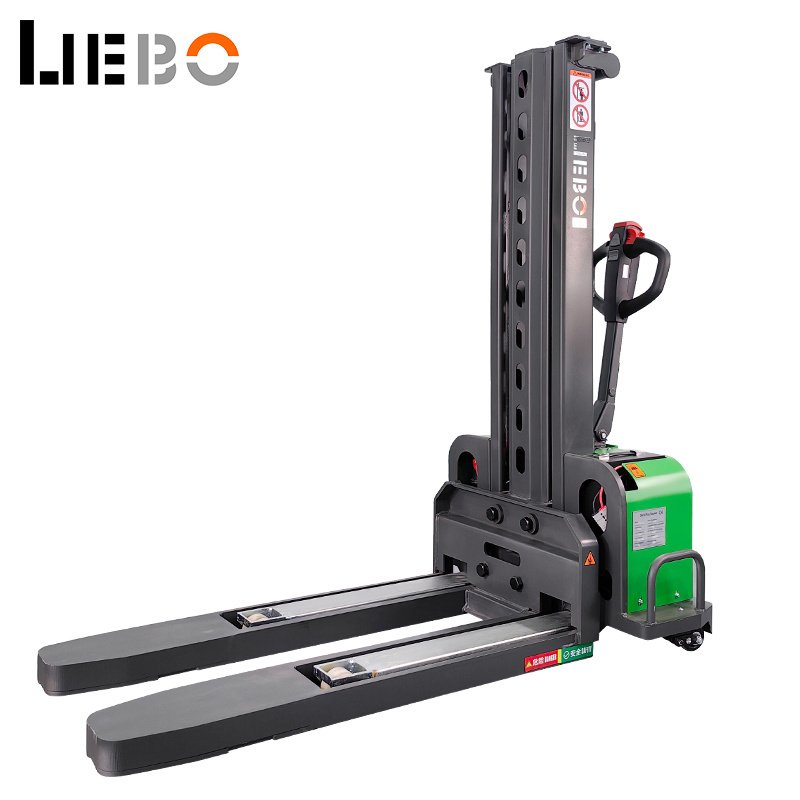 LIEBO Self Loading Portable Forklift  Chinese factory 1000KG Self Loading Stacker  hot selling Self Lifting Forklift