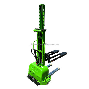 LIEBO Mini Self Lifting Forklift Stacker  Lithium Battery Semi Electric Portable Forklift Self Loading Stacker