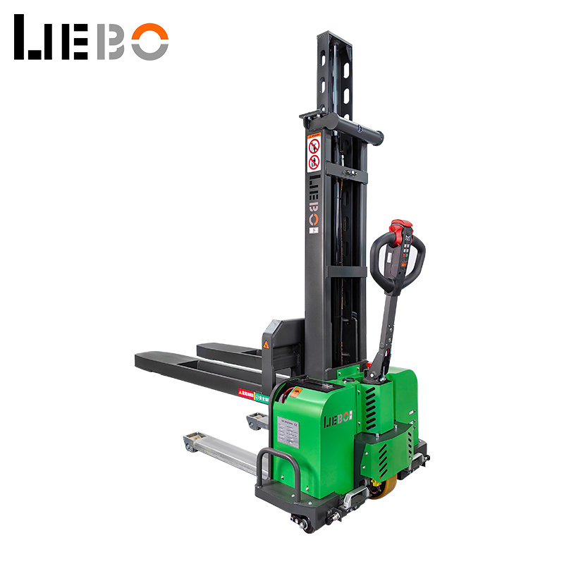 LIEBO Self Loading Portable Forklift  Chinese factory 1000KG Self Loading Stacker  hot selling Self Lifting Forklift