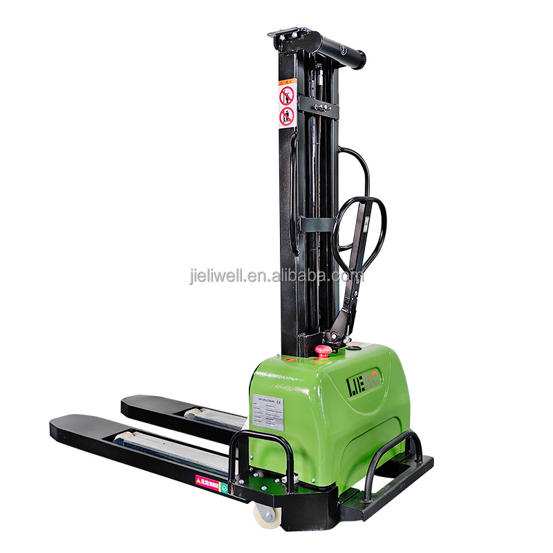 LIEBO semi electric stacker hot sales Self  Loading 500kg  portable Stacker 1.3 m