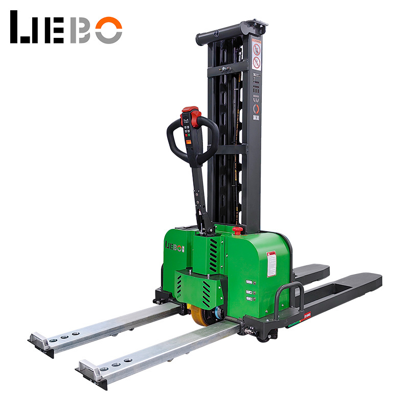 LIEBO Self Loading Portable Forklift  Chinese factory 1000KG Self Loading Stacker  hot selling Self Lifting Forklift