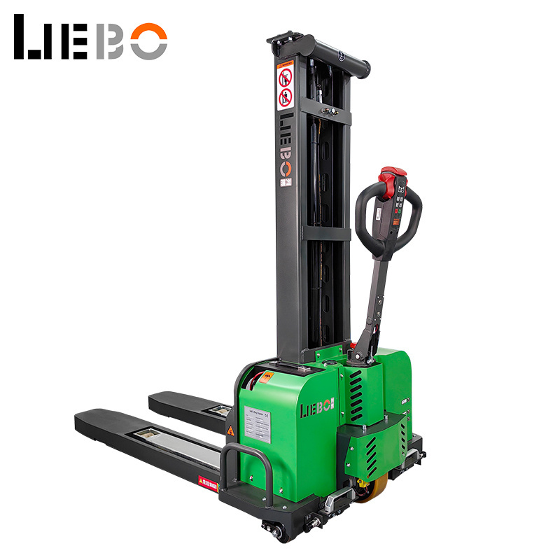 LIEBO Self Loading Portable Forklift  Chinese factory 1000KG Self Loading Stacker  hot selling Self Lifting Forklift