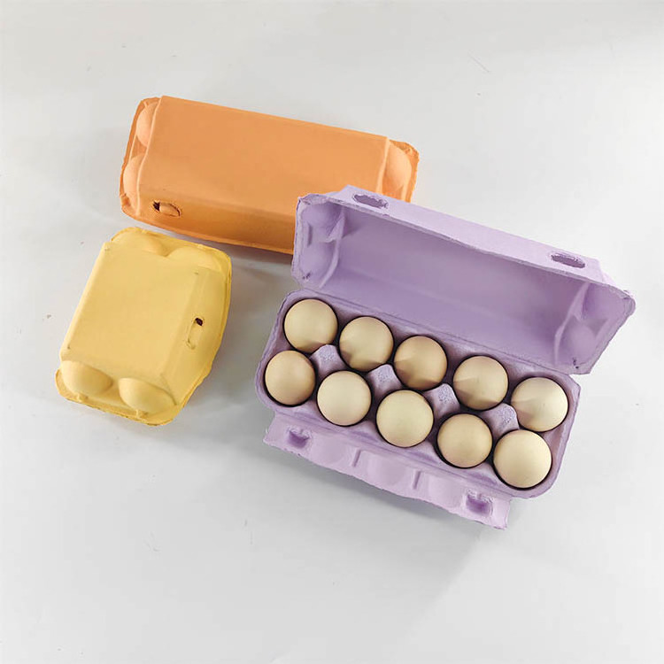 Manufacturer Custom Eco Quail Egg Packaging 12 6 4 Paper Pulp Box Egg Cartons For Chicken Eggs