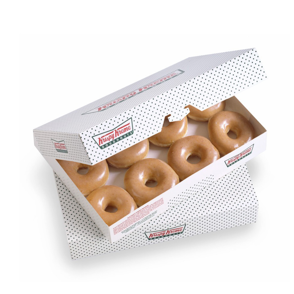 Custom Eco Friendly Wholesale Paper Donut Packaging Box With Logos