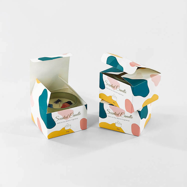 Recyclable Different Color Custom Best Selling Design Luxury Folding Box Candle Packaging Boxes