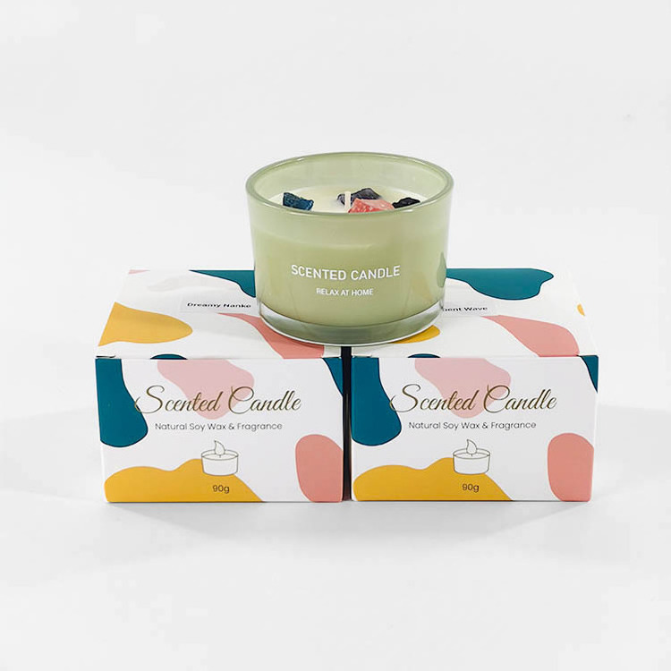 Recyclable Different Color Custom Best Selling Design Luxury Folding Box Candle Packaging Boxes