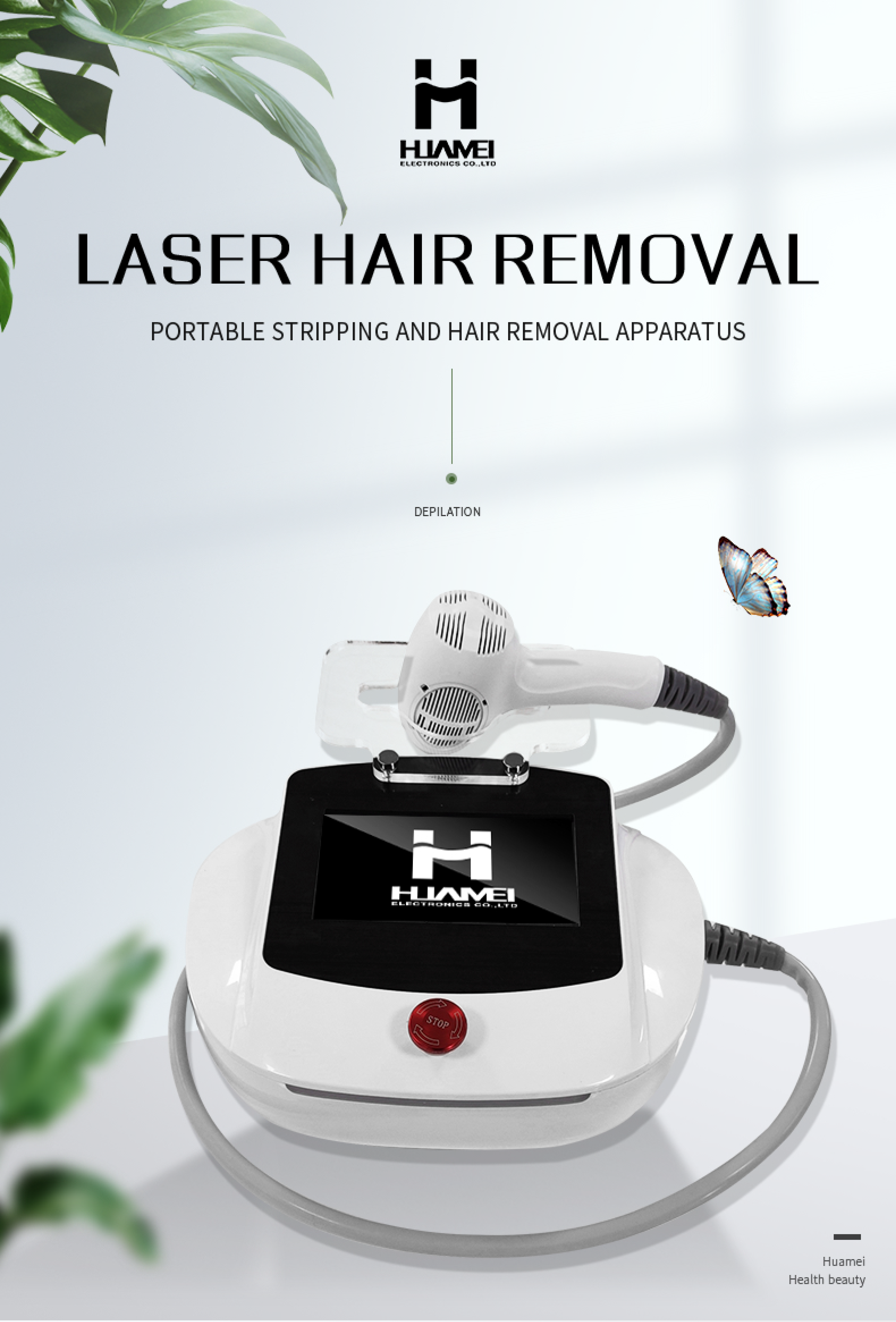 Portable High Power Diode Laser 755 808 1064 Portable 808nm Diode Laser Hair Removal Home Use mini hair removal machine