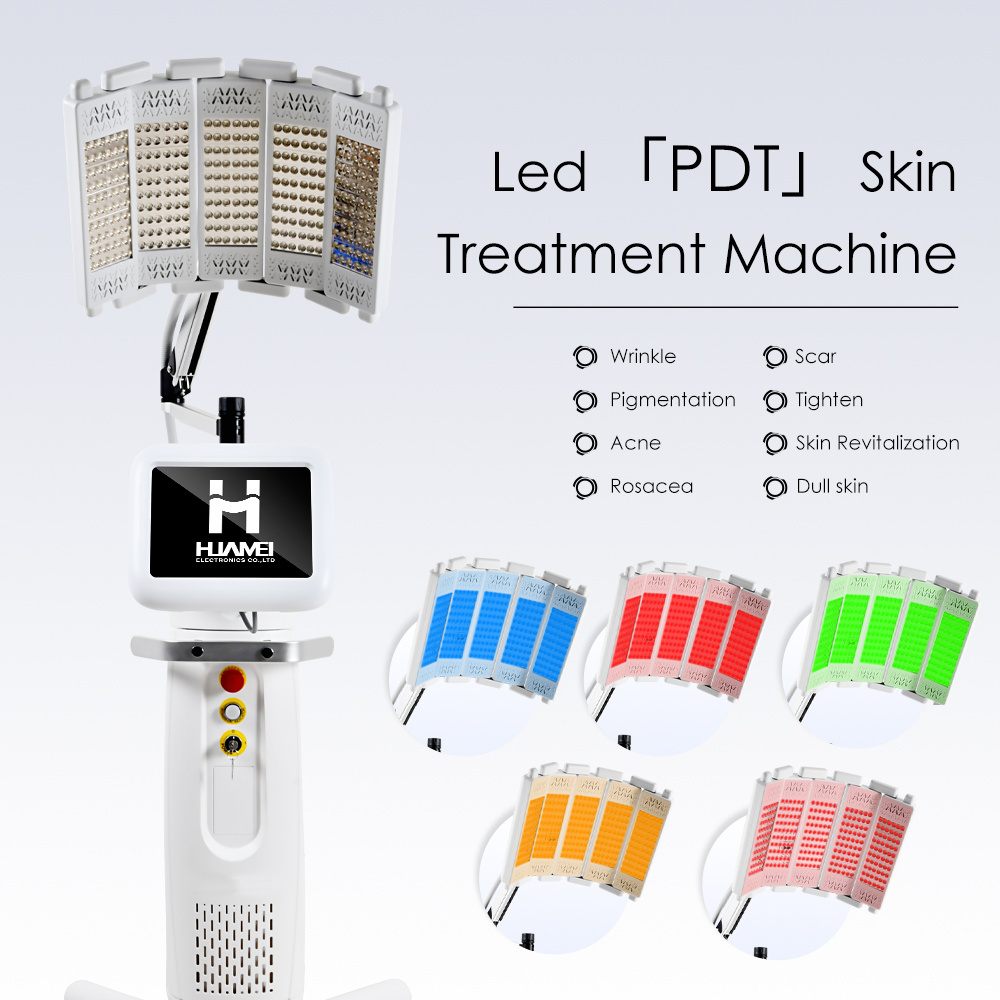 ODM OEM newst 5 colors led light therapy machine with pdt therapy equipment