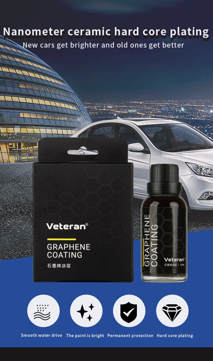 Car Care Supplies Wholesale Car Glass Graphene Coating Waterproof and Scratch-Resistant Glass Protective Coating