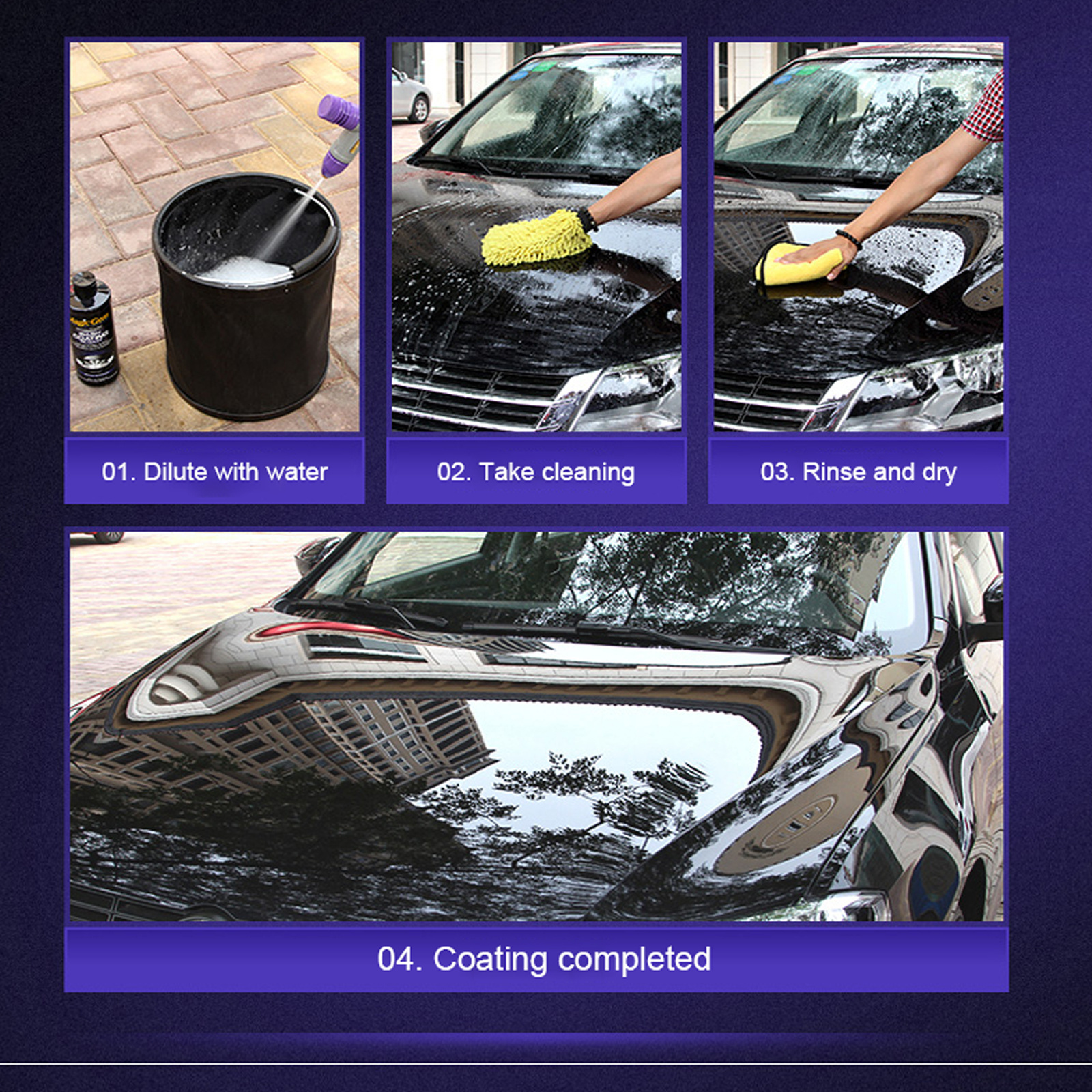 Car Coating Agent Waterproof Anti Fouling Fast Decontaminating Luster Restoring Truck Motorcycle Coating Spray For Cars