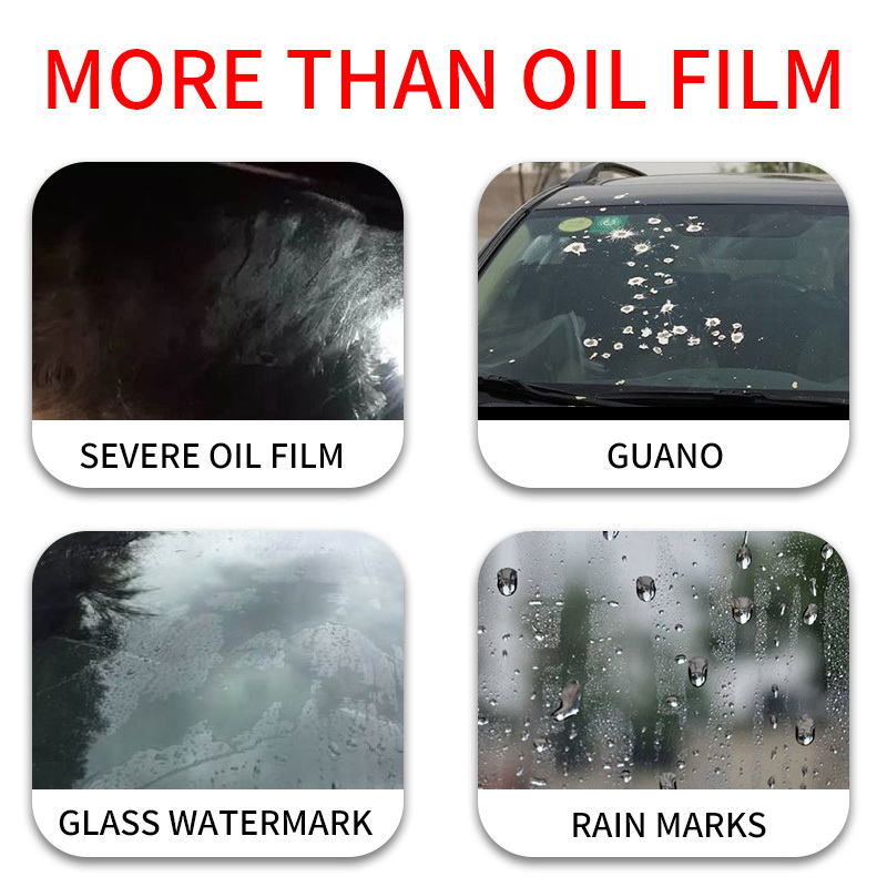 Car windshield oil film remover wiper essential oil film net strong cleaning agent oil stain remover factory wholesale