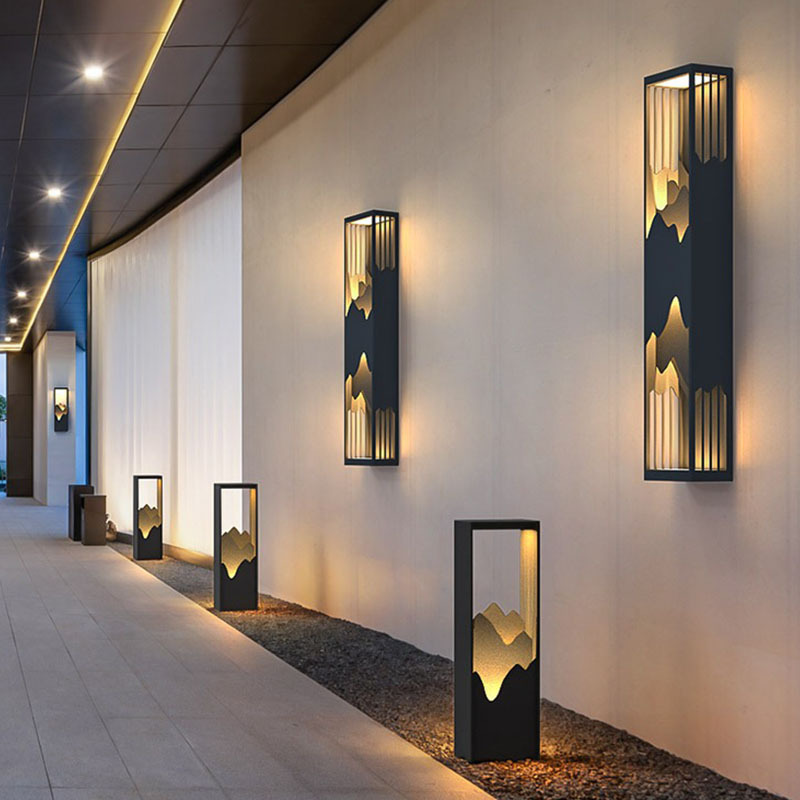 Retro landscape decorative wall LED courtyard Corridor waterproof IP65 garden outdoor wall light