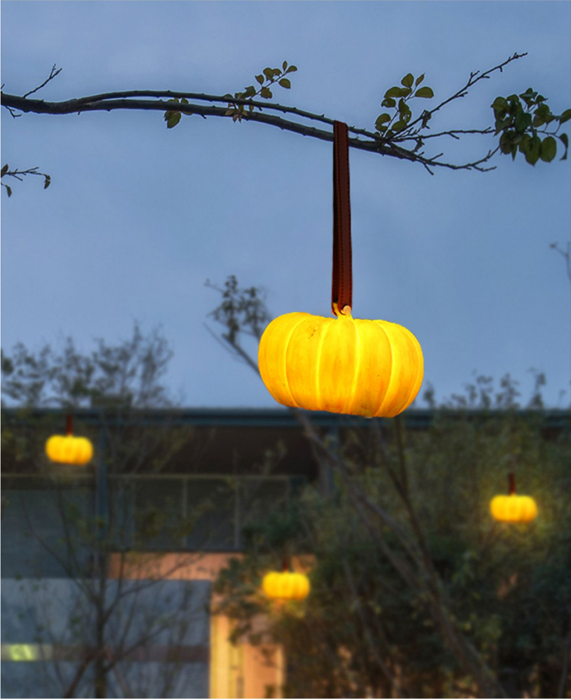 Solar waterproof garden landscape lamp garden villa terrace outdoor portable pumpkin lamp decorative atmosphere lawn lamp