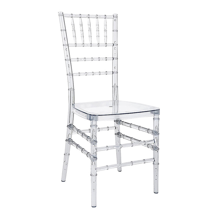 Wholesale Hotel Stackable Transparent Clear Chavari Acrylic Chairs For Weddings And Banquet