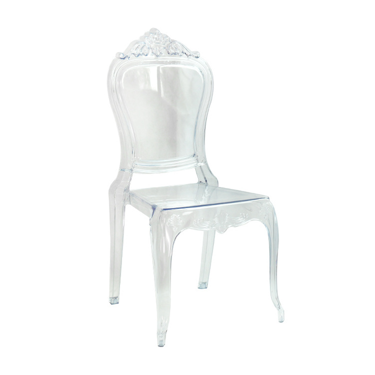 Wholesale Hotel Stackable Transparent Clear Chavari Acrylic Chairs For Weddings And Banquet