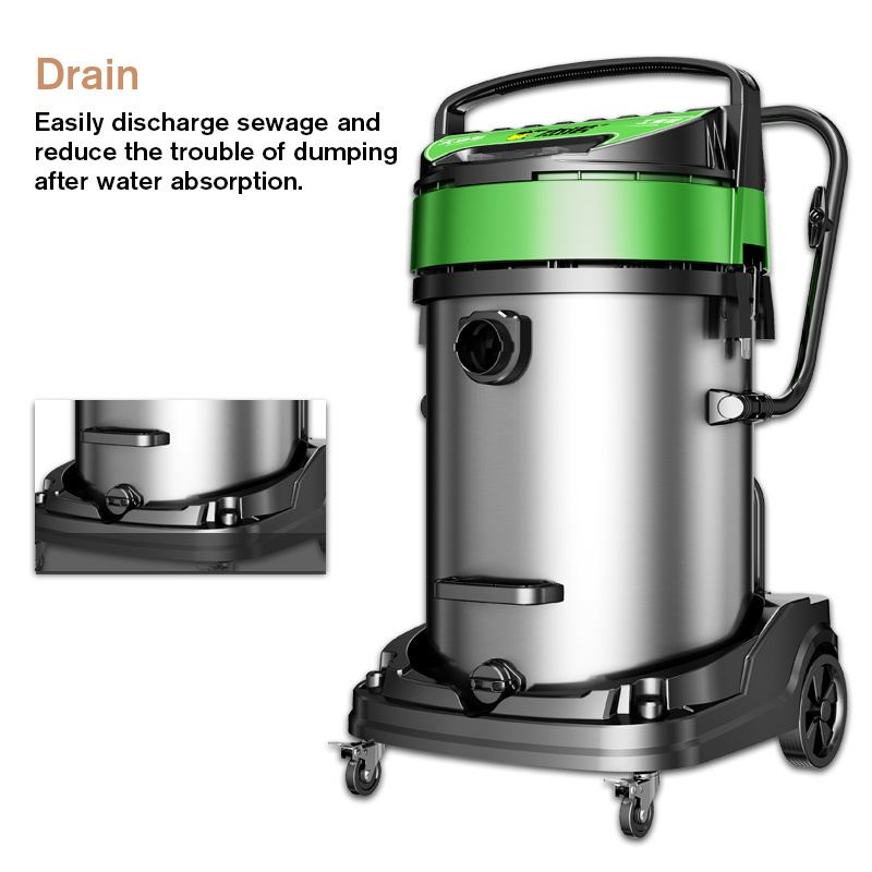 17.6 Gallon  Multi Purpose 3 in 1 Vac with Blower and Drain Valve Ergonomic Industrial Vacuum Cleaner