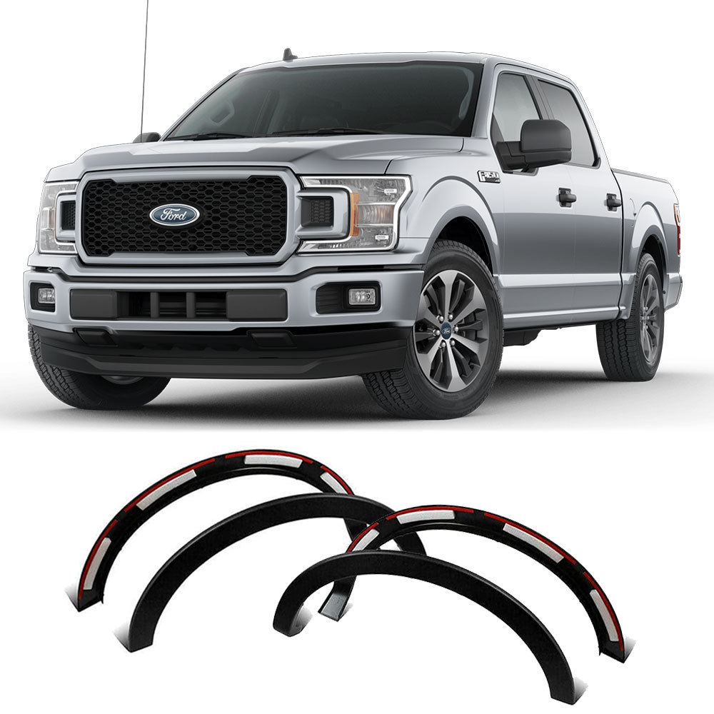 Factory directly fender flare kit used for 2009-2014 Ford F150 with screws carbon fiber fender flares support customization